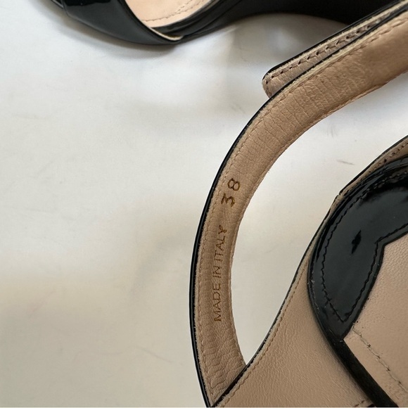 Prada Patent Leather Wedge Sandal size 38 - Picture 2 of 6